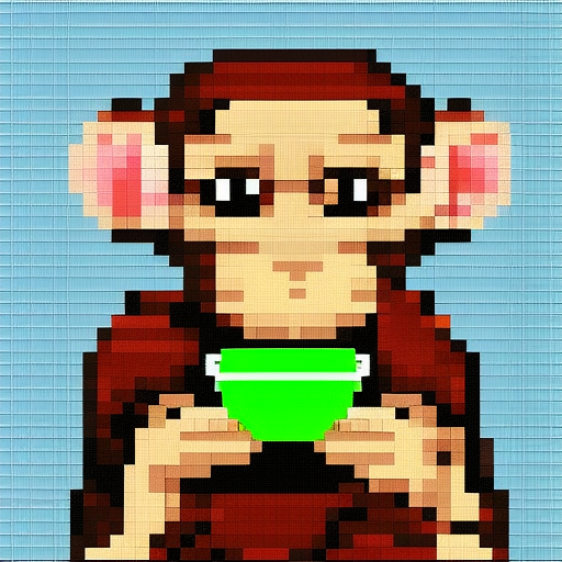 Pixel Art Animals Drink Tea thumbnail thumbnail